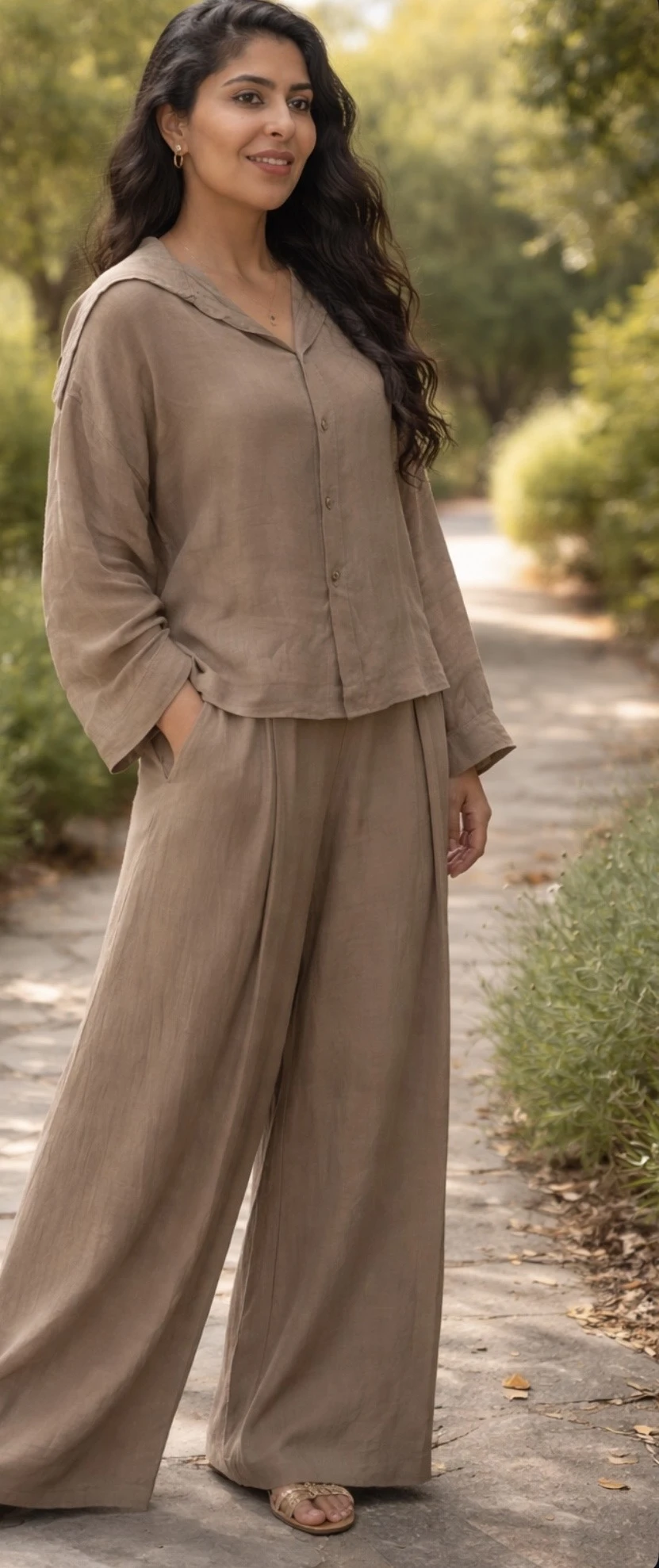 Brown Linen